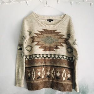 Tribal brown sweater